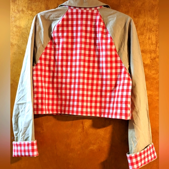 Short Plaid Blazer - Picture 4 of 6